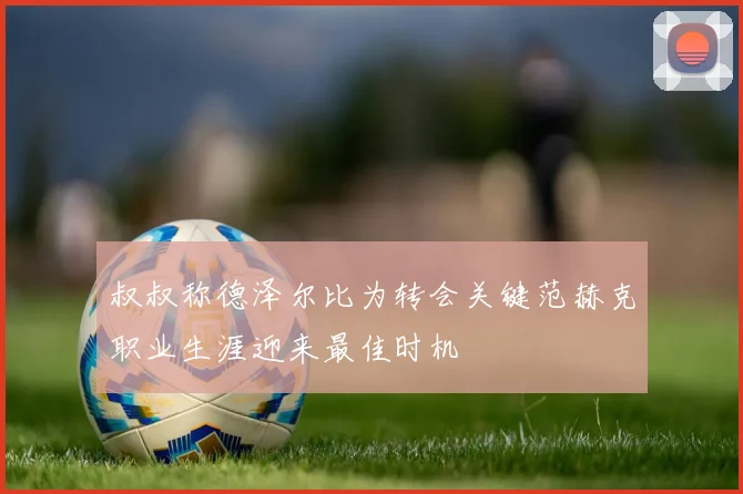 叔叔称德泽尔比为转会关键范赫克职业生涯迎来最佳时机